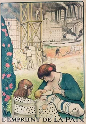 Poster ter promotie van de Vredeslening, 1919-20